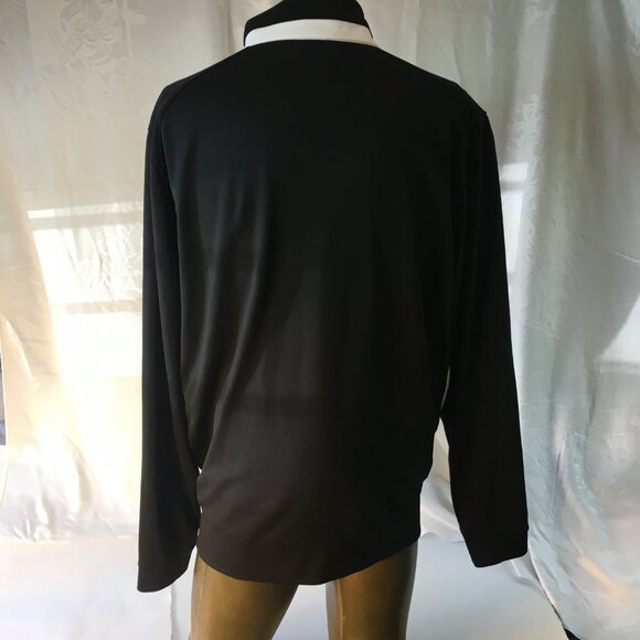 Nike Dri-Fit Standard Fit Men's Black Active Jacket Full Zip Size L Strech Knit - Picture 4 of 15